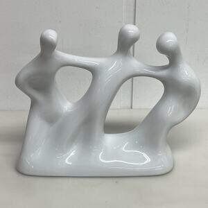 Vintage Naaman Fine Porcelain Abstract Figure Made in Israel Mid Century